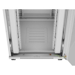 Szafa instalacyjna Rack stojąca 19" 42U 800x1000 szara drzwi… | PartsPC.pl