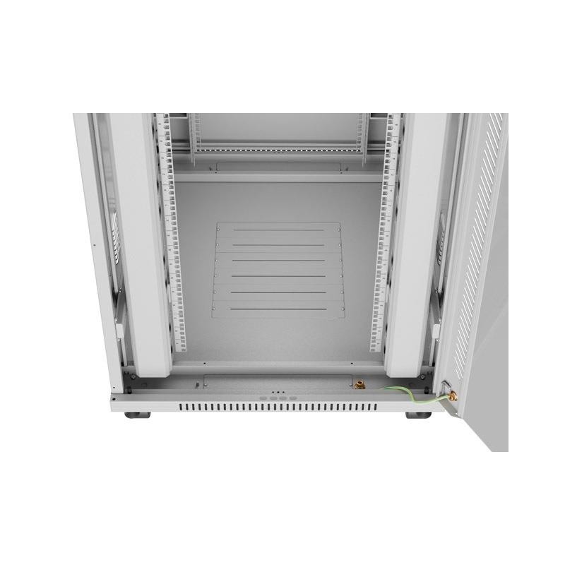 Szafa instalacyjna Rack stojąca 19" 42U 800x1000 szara drzwi… | PartsPC.pl