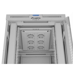 Szafa instalacyjna Rack stojąca 19" 42U 800x1000 szara drzwi… | PartsPC.pl