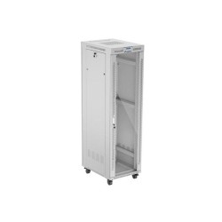Szafa instalacyjna Rack stojąca 19" 42U 600x800 szara drzwi … | PartsPC.pl