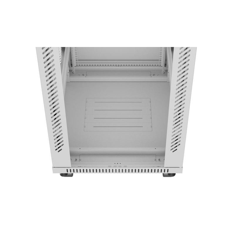 Szafa instalacyjna Rack stojąca 19" 42U 600x800 szara drzwi … | PartsPC.pl