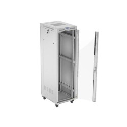 Szafa instalacyjna Rack stojąca 19" 42U 600x800 szara drzwi … | PartsPC.pl