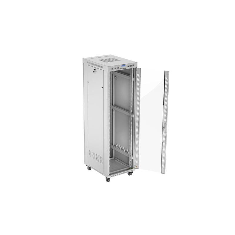 Szafa instalacyjna Rack stojąca 19" 42U 600x800 szara drzwi … | PartsPC.pl