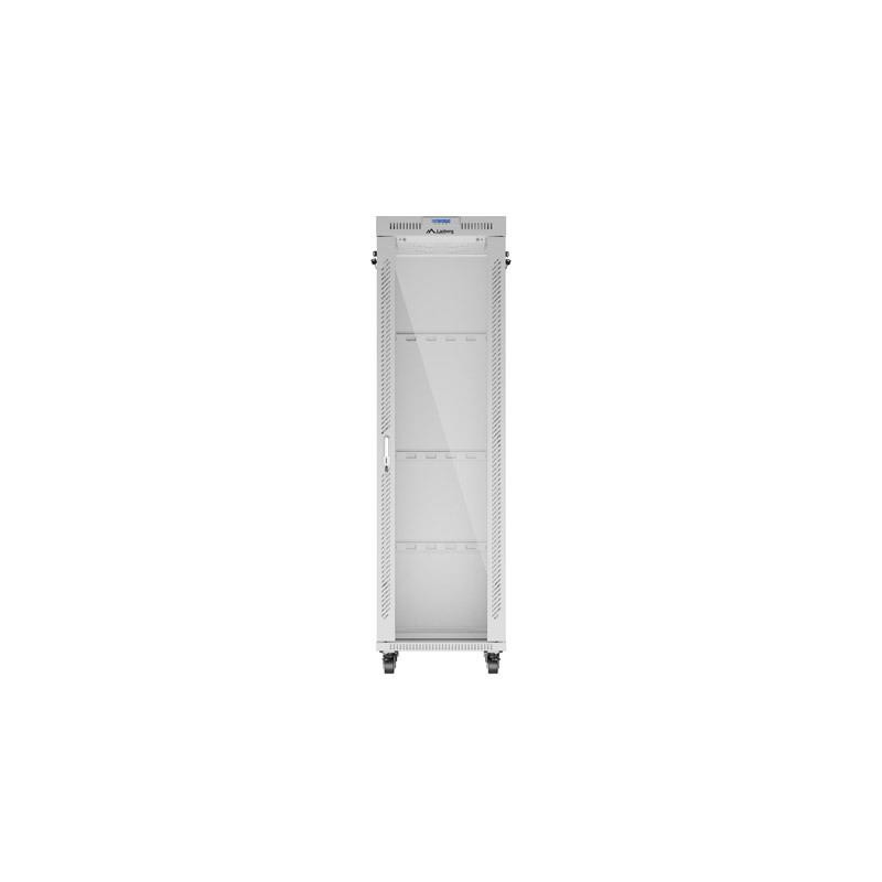 Szafa instalacyjna Rack stojąca 19" 42U 600x800 szara drzwi … | PartsPC.pl
