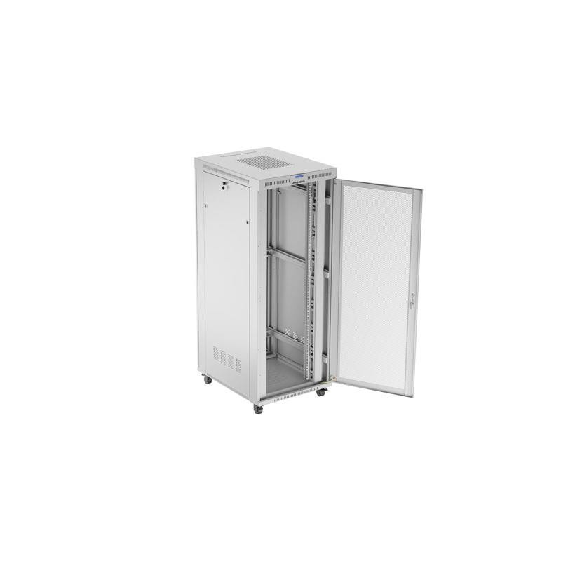 Szafa instalacyjna Rack stojąca 19" 42U 800x1000 szara drzwi… | PartsPC.pl