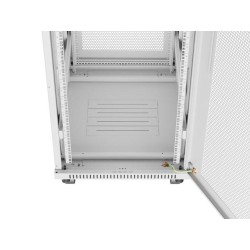 Szafa instalacyjna Rack stojąca 19" 42U 600x800 szara drzwi … | PartsPC.pl