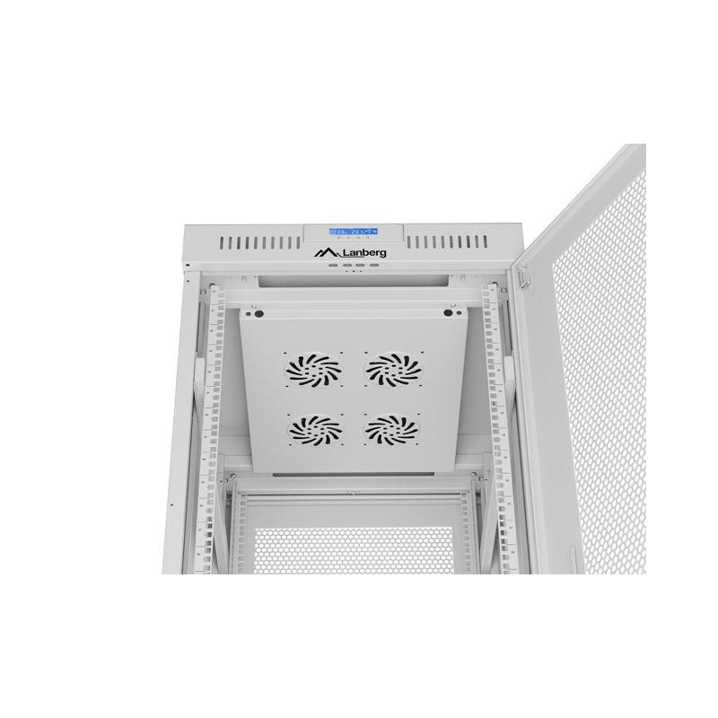 Szafa instalacyjna Rack stojąca 19" 42U 600x800 szara drzwi … | PartsPC.pl