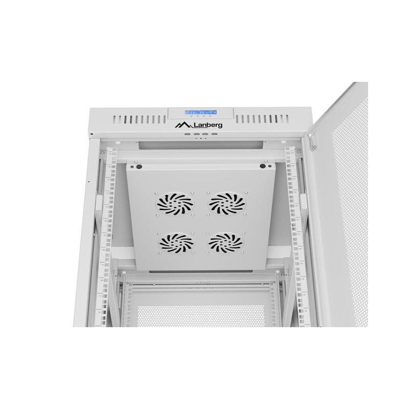 Szafa instalacyjna Rack stojąca 19" 27U 600x800 szara drzwi … | PartsPC.pl