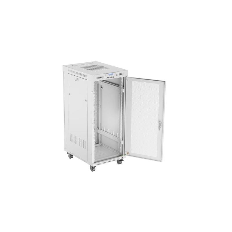 Szafa instalacyjna Rack stojąca 19" 27U 600x800 szara drzwi … | PartsPC.pl