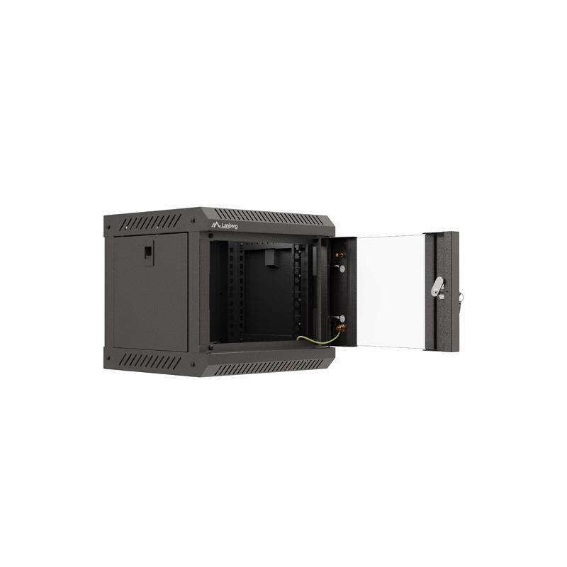 Szafa instacyjna Rack Lanberg Wisząca 10" 4U 300x300 Drzwi Przeszkolone