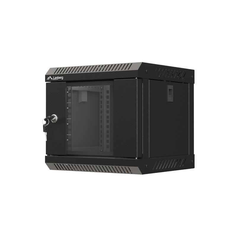 Szafa instacyjna Rack Lanberg Wisząca 10" 4U 300x300 Drzwi Przeszkolone
