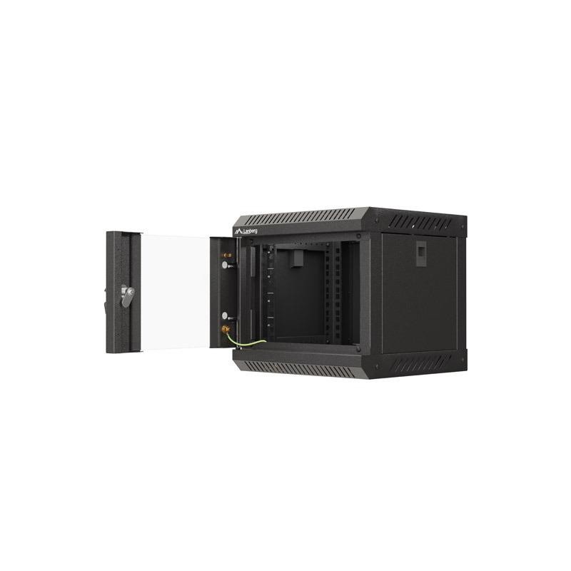 Szafa instacyjna Rack Lanberg Wisząca 10" 4U 300x300 Drzwi Przeszkolone