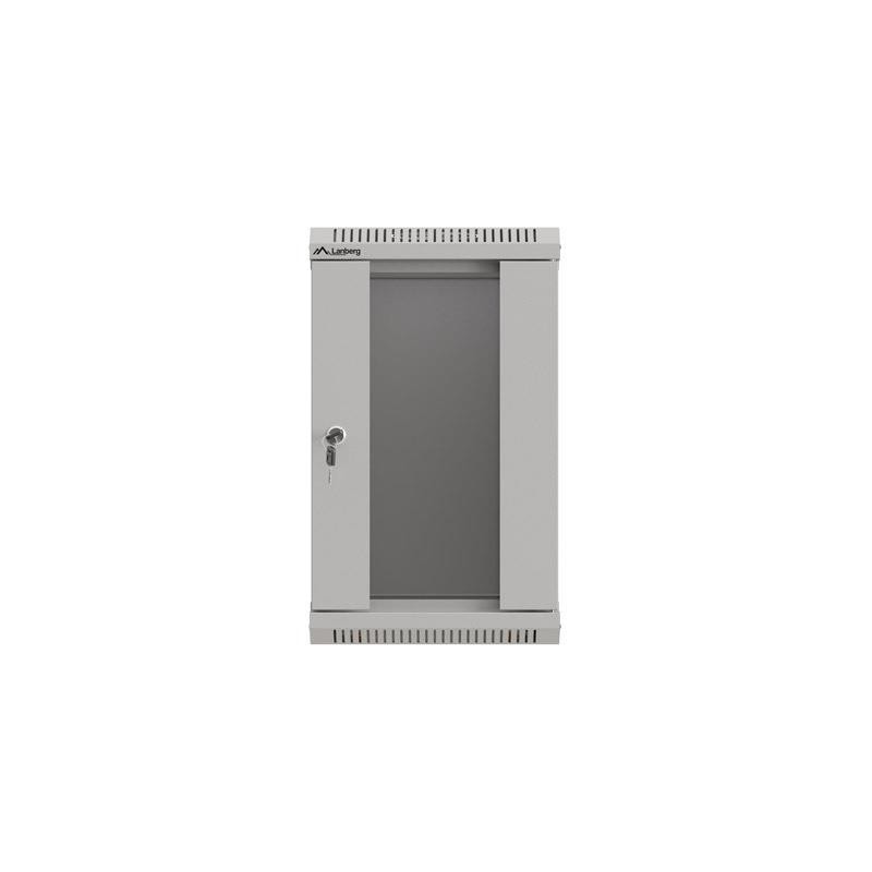 Szafa instalacyjna Rack Lanberg Wisząca 10" 9U 300x300 Drzwi Przeszklone
