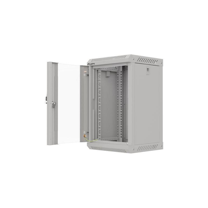 Szafa instalacyjna Rack Lanberg Wisząca 10" 9U 300x300 Drzwi Przeszklone