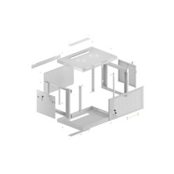Szafa instalacyjna Lanberg rack wisząca 19" 6U 600x450... | PartsPC.pl