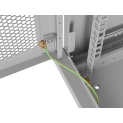 Szafa instalacyjna Lanberg rack wisząca 19" 9U 600x450 drzwi perforowane