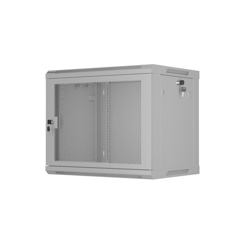 Szafa instalacyjna Lanberg rack wisząca 19" 9U 600x450 drzwi perforowane