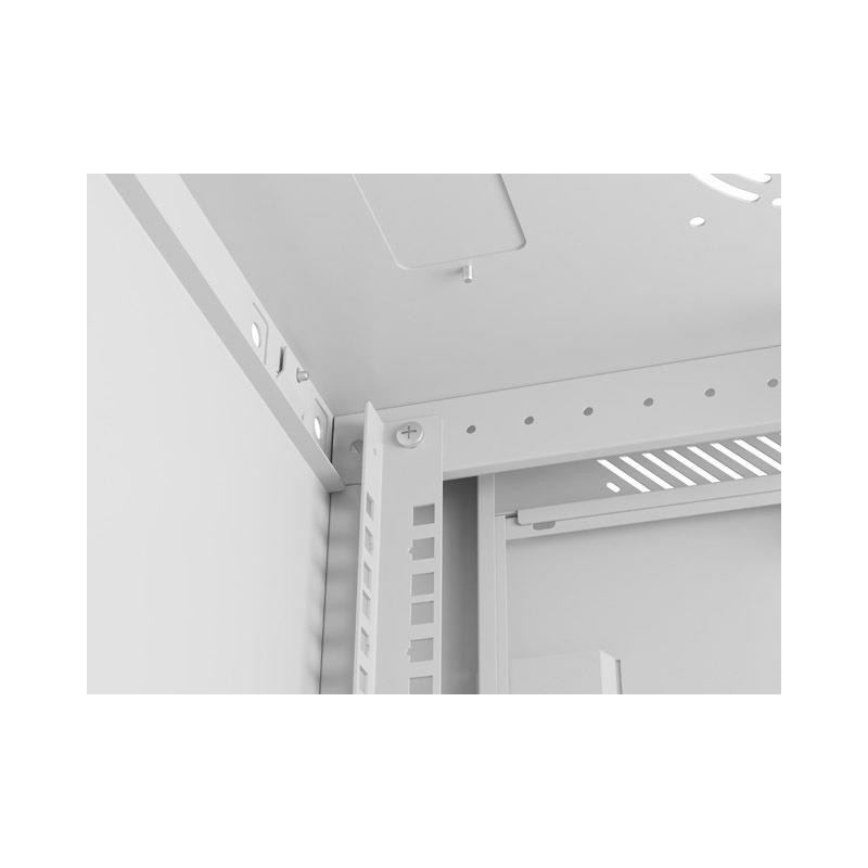 Szafa instalacyjna Lanberg rack wisząca 19" 9U 600x450 drzwi perforowane
