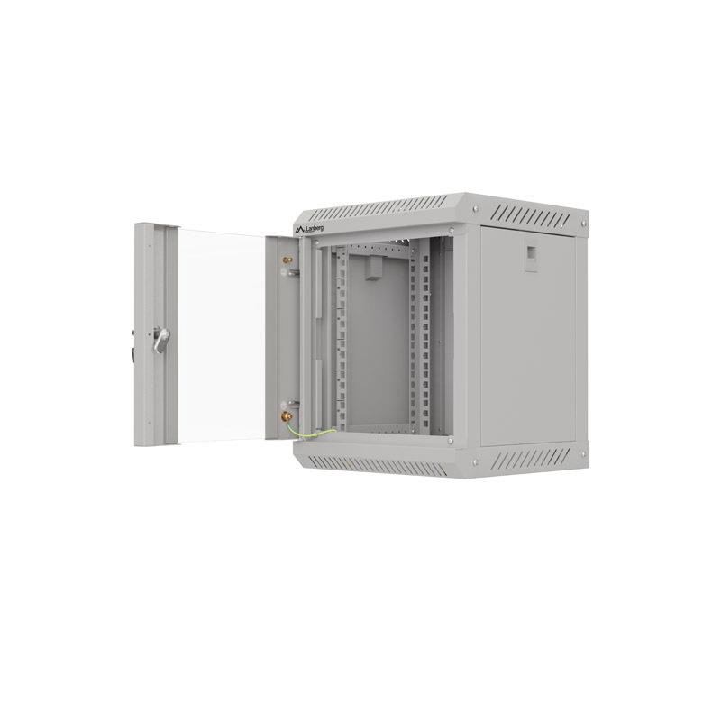 Szafa instalacyjna Rack Lanberg Wisząca 10" 6U 300x300 Drzwi przeszklone