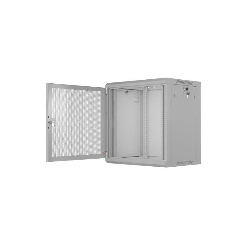 Szafa instalacyjna Rack wisząca 19" 12U 600x450 szara drzwi … | PartsPC.pl