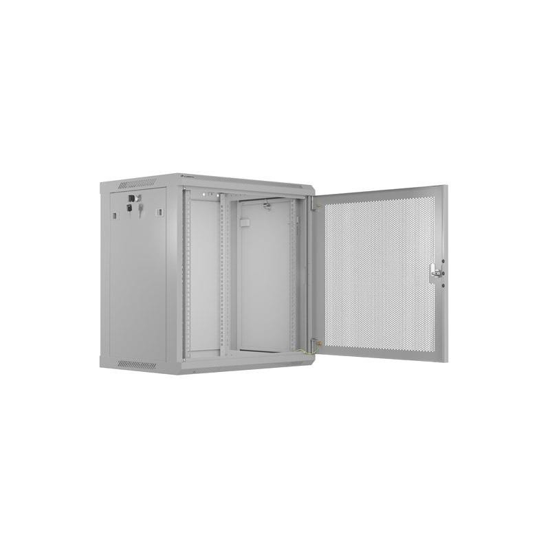 Szafa instalacyjna Rack wisząca 19" 12U 600x450 szara drzwi … | PartsPC.pl
