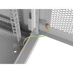 Szafa instalacyjna Rack wisząca 19" 12U 600x450 szara drzwi … | PartsPC.pl