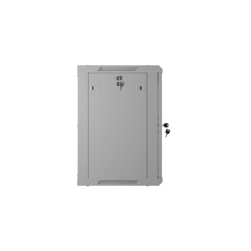 Szafa instalacyjna Rack wisząca 19" 12U 600x450 szara drzwi … | PartsPC.pl