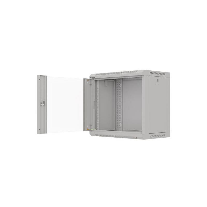 Szafa instalacyjna Rack wisząca 19" 9U 540x350 szara Drzwi p… | PartsPC.pl