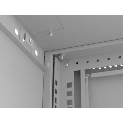Szafa instalacyjna Rack wisząca 19" 9U 540x350 szara Drzwi p… | PartsPC.pl