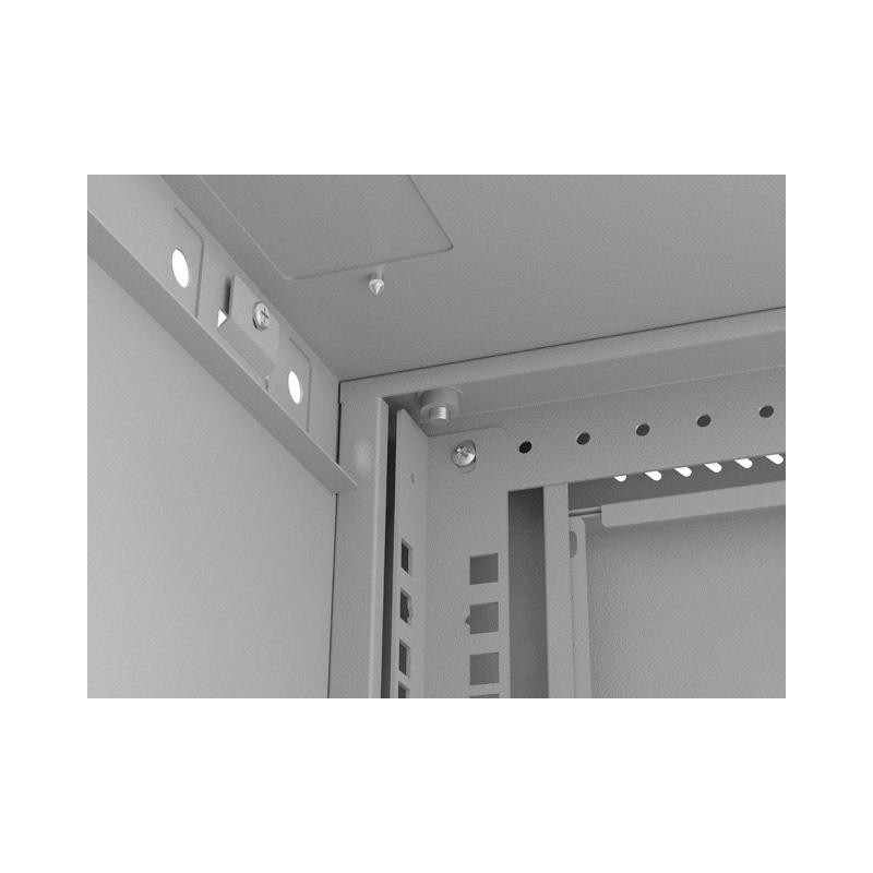 Szafa instalacyjna Rack wisząca 19" 9U 540x350 szara Drzwi p… | PartsPC.pl