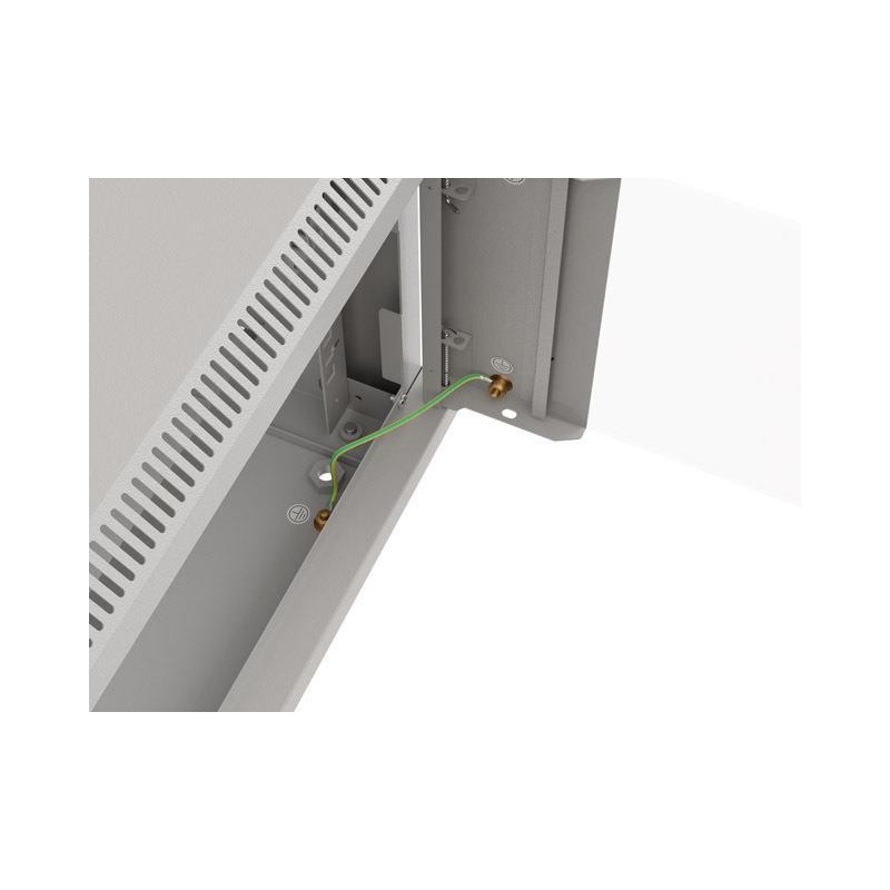 Szafa instalacyjna Rack wisząca 19" 9U 540x350 szara Drzwi p… | PartsPC.pl