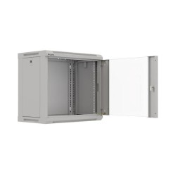 Szafa instalacyjna Rack wisząca 19" 9U 540x350 szara Drzwi p… | PartsPC.pl