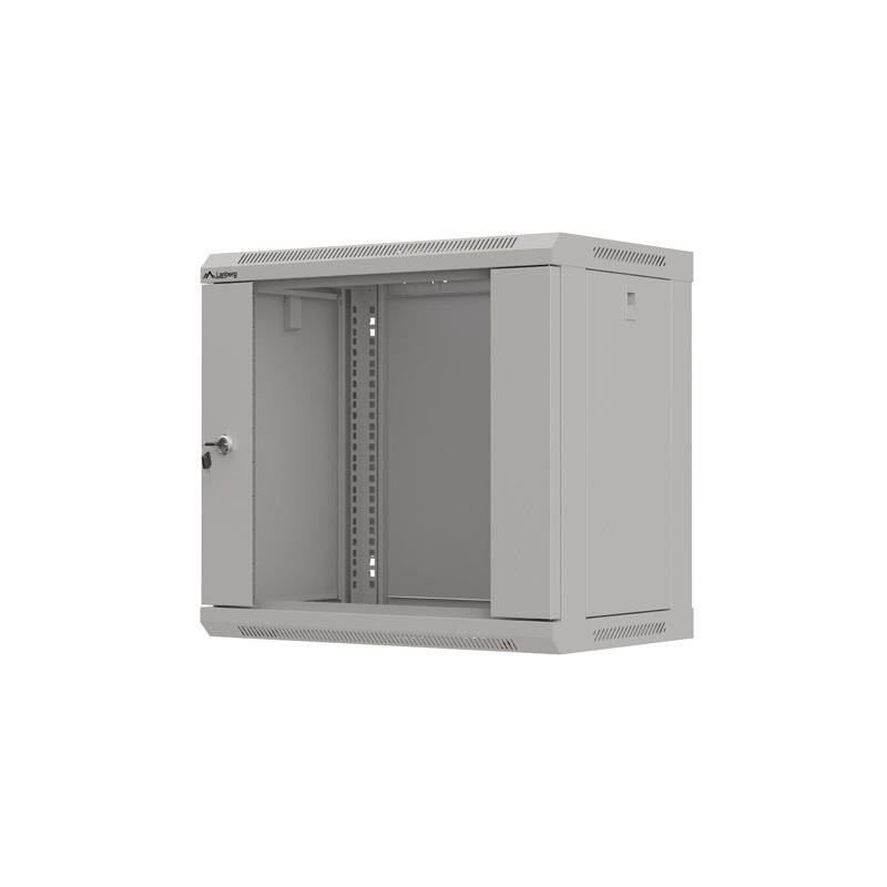 Szafa instalacyjna Rack wisząca 19" 9U 540x350 szara Drzwi p… | PartsPC.pl