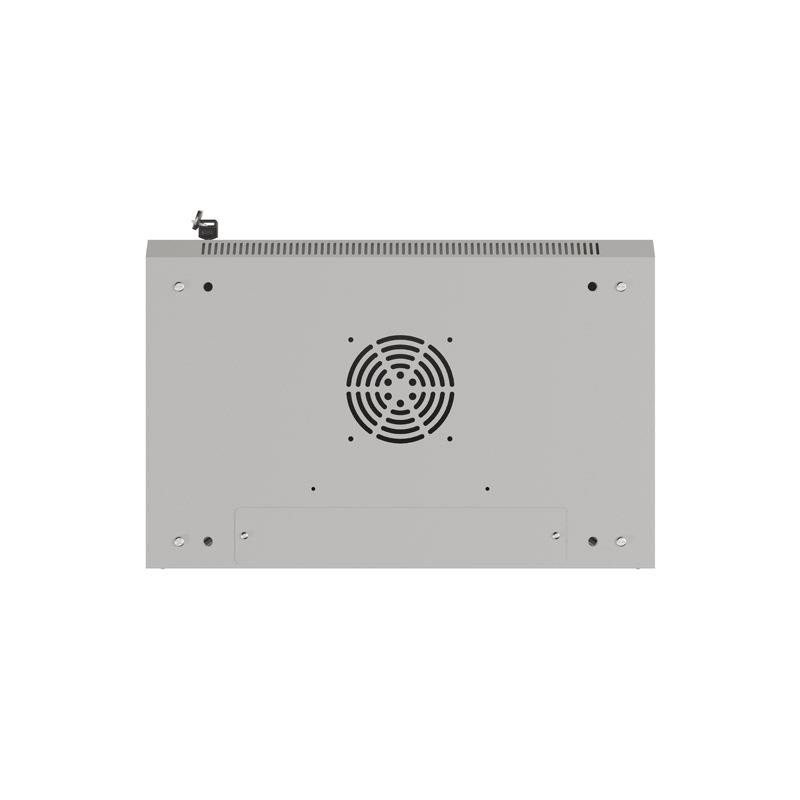 Szafa instalacyjna Rack wisząca 19" 9U 540x350 szara Drzwi p… | PartsPC.pl