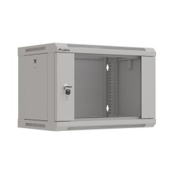 Szafa instalacyjna Rack wisząca 19" 6U 540x350 szara Drzwi p… | PartsPC.pl