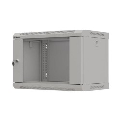 Szafa instalacyjna Rack wisząca 19" 6U 540x350 szara Drzwi p… | PartsPC.pl
