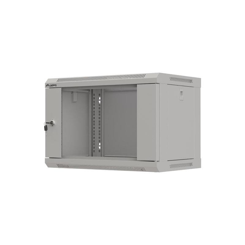 Szafa instalacyjna Rack wisząca 19" 6U 540x350 szara Drzwi p… | PartsPC.pl