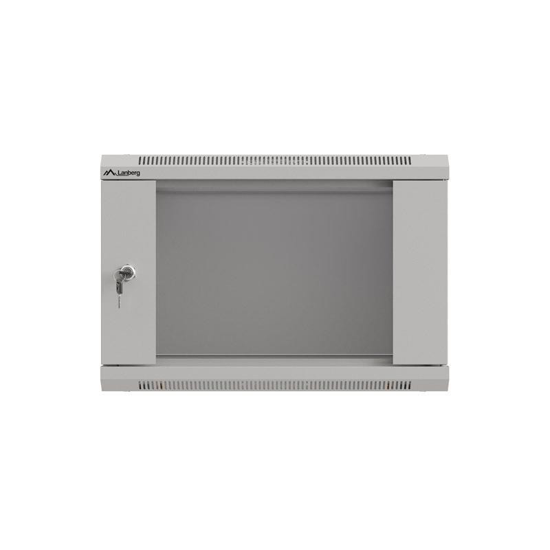 Szafa instalacyjna Rack wisząca 19" 6U 540x350 szara Drzwi p… | PartsPC.pl