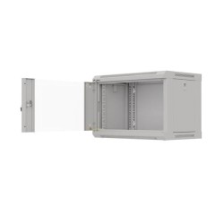 Szafa instalacyjna Rack wisząca 19" 6U 540x350 szara Drzwi p… | PartsPC.pl
