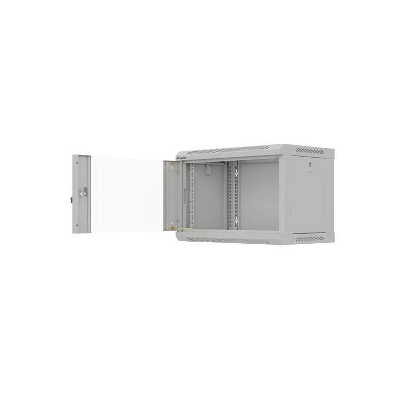 Szafa instalacyjna Rack wisząca 19" 6U 540x350 szara Drzwi p… | PartsPC.pl