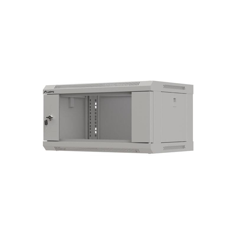 Szafa instalacyjna Rack wisząca 19" 4U 540x350 szara Drzwi p… | PartsPC.pl