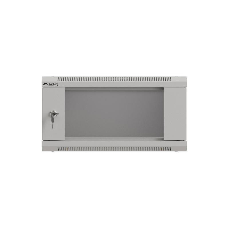 Szafa instalacyjna Rack wisząca 19" 4U 540x350 szara Drzwi p… | PartsPC.pl