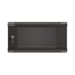 Szafa instalacyjna Rack wisząca 19" 4U 540x350 czarna Drzwi … | PartsPC.pl
