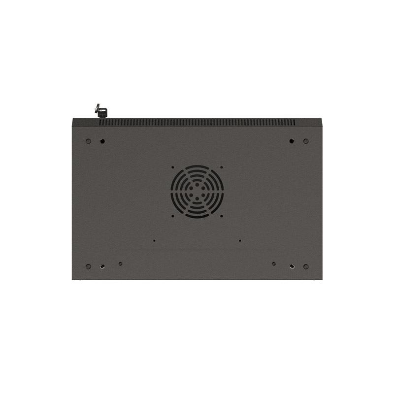 Szafa instalacyjna Rack wisząca 19" 4U 540x350 czarna Drzwi … | PartsPC.pl