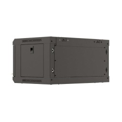 Szafa instalacyjna Rack wisząca 19" 4U 540x350 czarna Drzwi … | PartsPC.pl