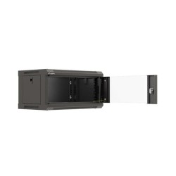 Szafa instalacyjna Rack wisząca 19" 4U 540x350 czarna Drzwi … | PartsPC.pl