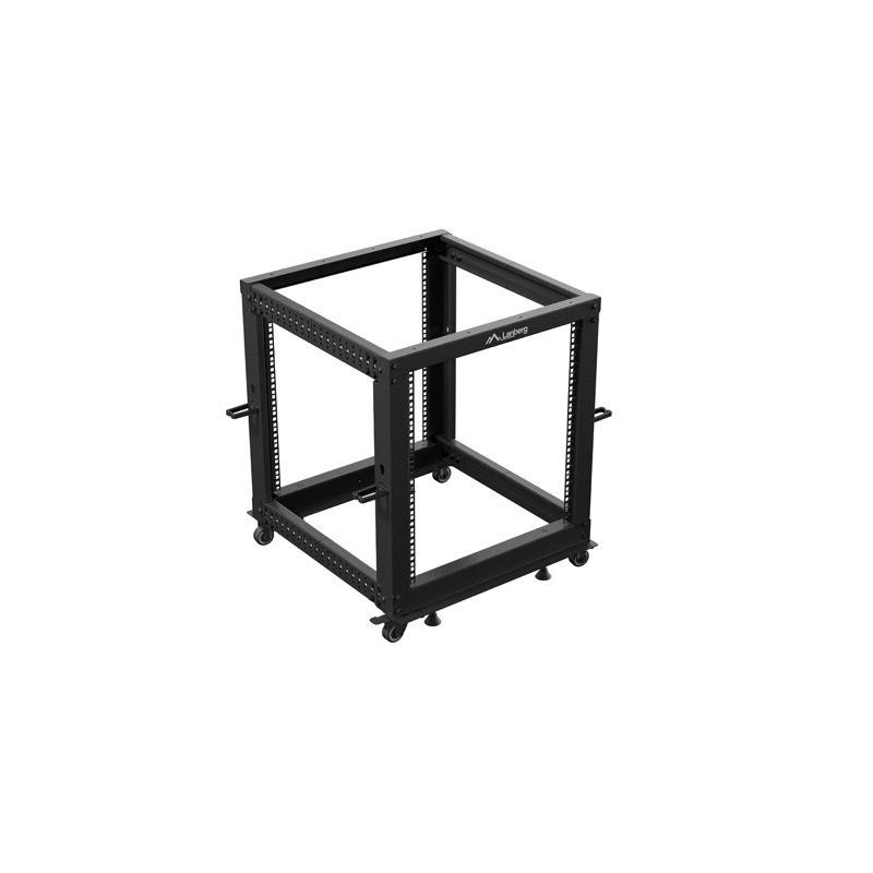 Stojak open rack Lanberg 19" 12U 600x600-1100 regulowany cza… | PartsPC.pl