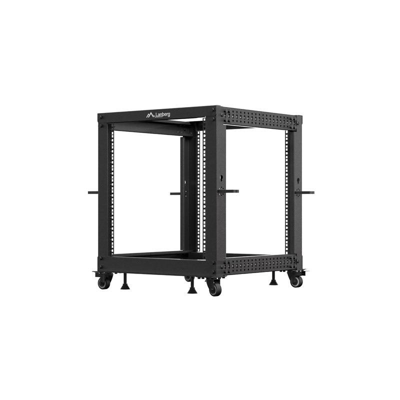 Stojak open rack Lanberg 19" 12U 600x600-1100 regulowany cza… | PartsPC.pl