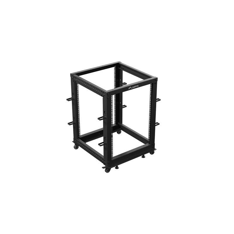Stojak open rack Lanberg 19" 15U 600x600-1100 regulowany cza… | PartsPC.pl