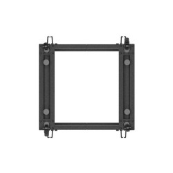Stojak open rack Lanberg 19" 9U 600x600-1100 regulowany czarny